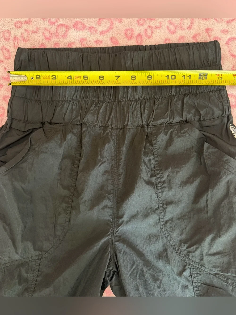 Free People Movement The Way Home Joggers Womens XS Black High Waist Nylon